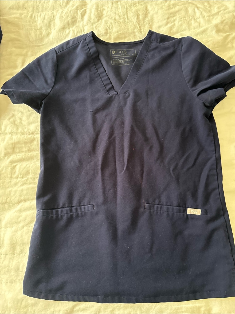 FIGS navy blue scrub set